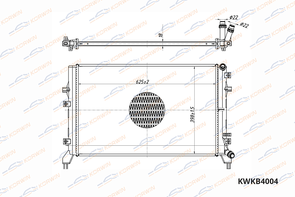 радиатор охлаждения двигателя korwin kwkb4004 оптом от производителя по низким ценам