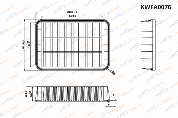 фильтр воздушный korwin kwfa0076 оптом от производителя по низким ценам