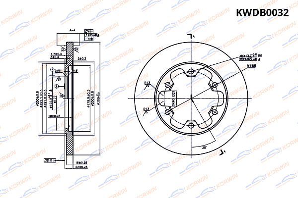 диск тормозной korwin задний kwdb0032 оптом от производителя по низким ценам