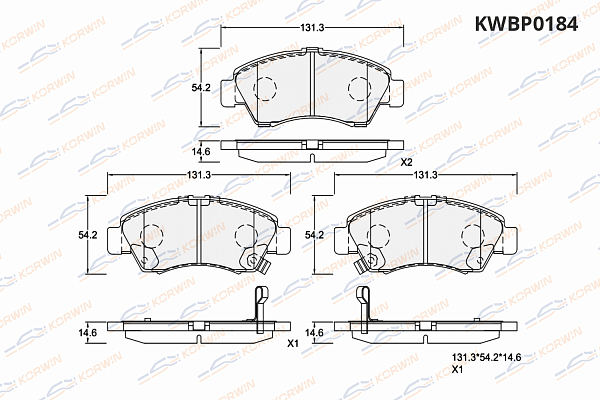 колодки тормозные дисковые korwin kwbp0184 оптом от производителя по низким ценам