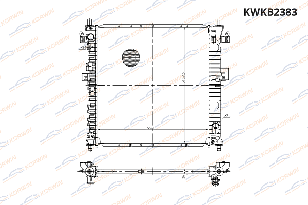 радиатор охлаждения korwin kwkb2383 оптом от производителя по низким ценам