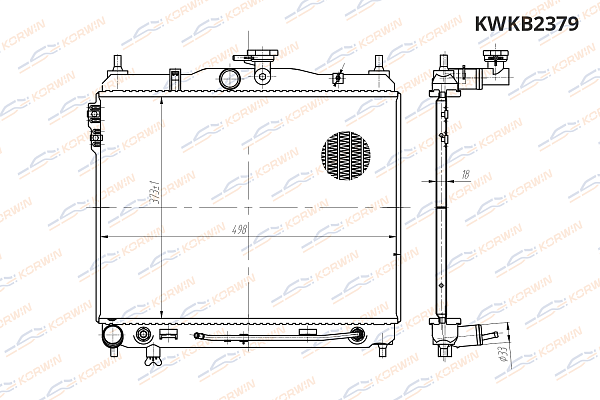 радиатор охлаждения korwin kwkb2379 оптом от производителя по низким ценам