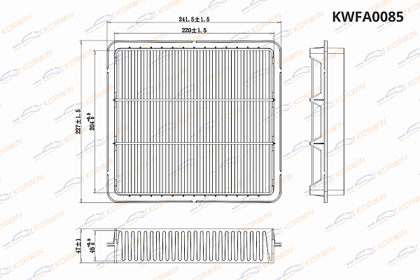 фильтр воздушный korwin kwfa0085 оптом от производителя по низким ценам