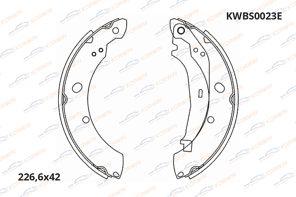 колодки тормозные барабанные korwin ecoline kwbs0023e оптом от производителя по низким ценам