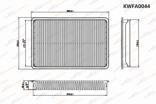 фильтр воздушный korwin kwfa0044 оптом от производителя по низким ценам