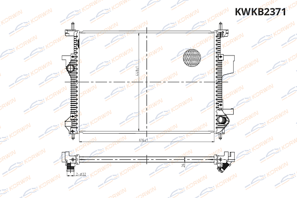 радиатор охлаждения korwin kwkb2371 оптом от производителя по низким ценам
