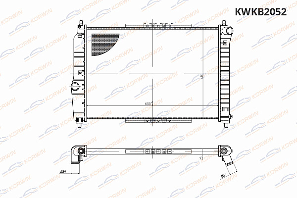 радиаторы охлаждения двигателя korwin kwkb2052 оптом от производителя по низким ценам