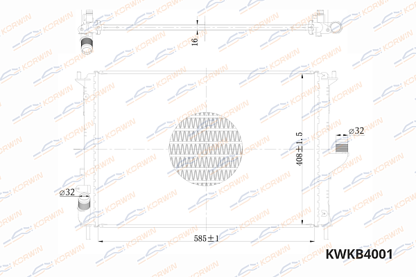 радиатор охлаждения двигателя korwin kwkb4001 оптом от производителя по низким ценам