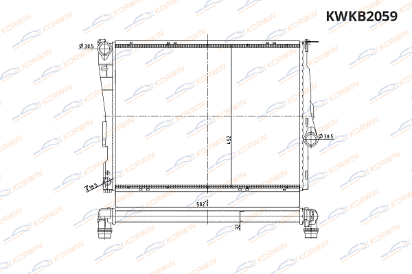 радиатор охлаждения korwin kwkb2059 оптом от производителя по низким ценам