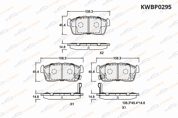колодки тормозные дисковые korwin kwbp0295 оптом от производителя по низким ценам