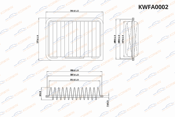 фильтр воздушный korwin kwfa0002 оптом от производителя по низким ценам