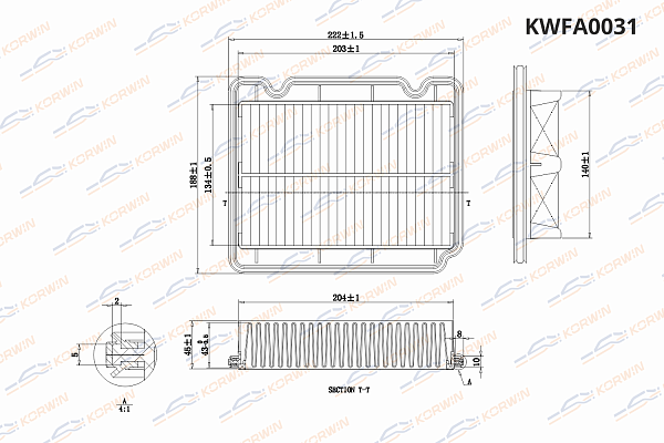 фильтр воздушный korwin kwfa0031 оптом от производителя по низким ценам