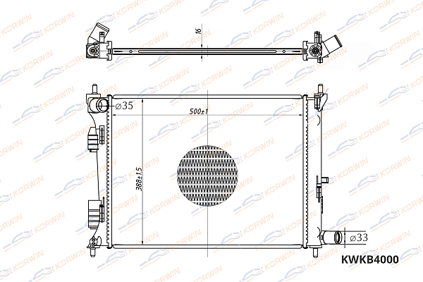 радиатор охлаждения двигателя korwin kwkb4000 оптом от производителя по низким ценам