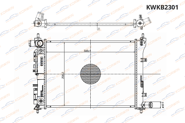 радиатор охлаждения двигателя korwin kwkb2301 оптом от производителя по низким ценам