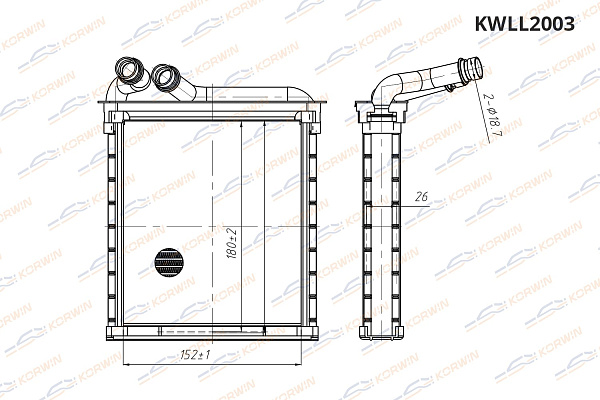 радиатор отопителя korwin kwll2003 оптом от производителя по низким ценам