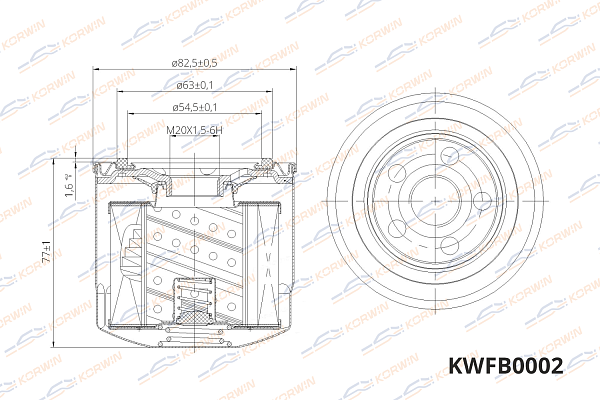 фильтр масляный korwin kwfb0002 оптом от производителя по низким ценам