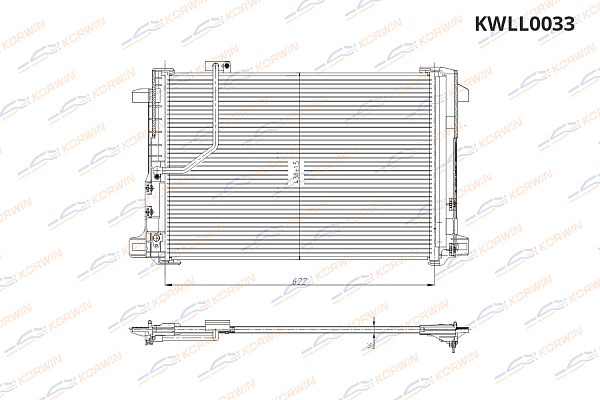 радиатор кондиционера korwin kwll0033 оптом от производителя по низким ценам