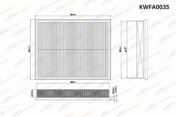 фильтр воздушный korwin kwfa0035 оптом от производителя по низким ценам