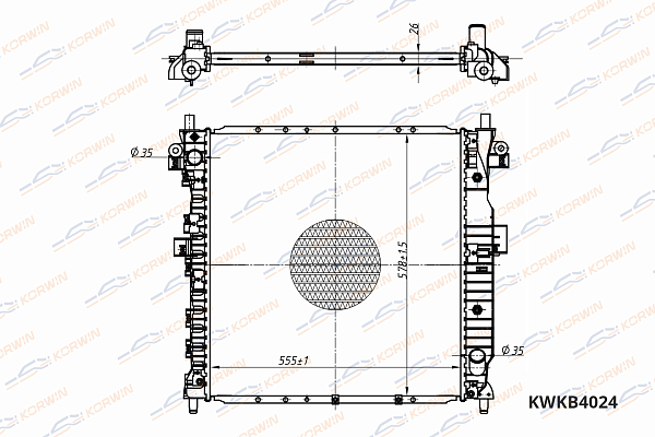 радиатор охлаждения двигателя korwin kwkb4024 оптом от производителя по низким ценам