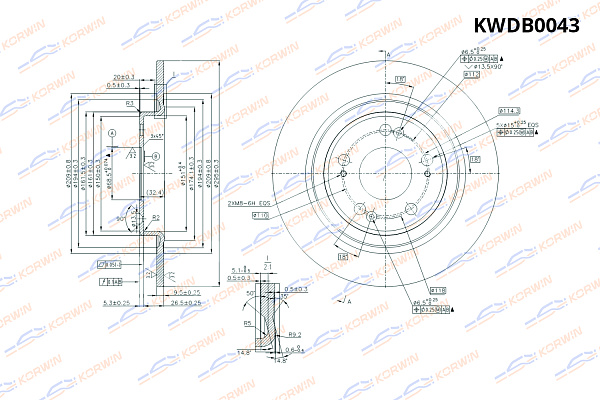диск тормозной korwin задний kwdb0043 оптом от производителя по низким ценам