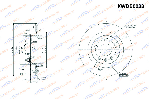 диск тормозной korwin задний kwdb0038 оптом от производителя по низким ценам